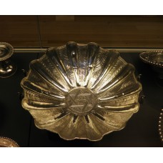 Fluted bowl, interwoven six-pointed star, sun disc
